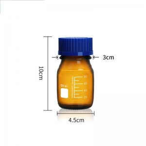 蓝盖试剂瓶 100ml 棕色