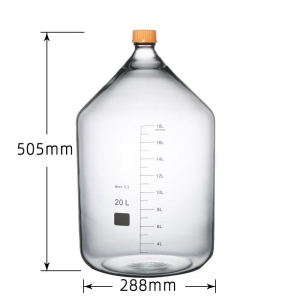 高硼硅玻璃蓝盖试剂瓶 20000ml 20L 耐高温180℃ 