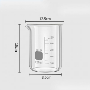 玻璃烧杯 1000ml 1L