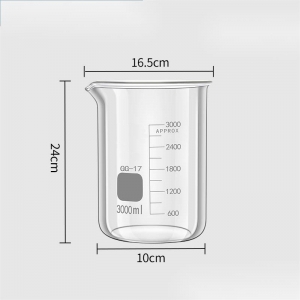 玻璃烧杯 3000ml 3L