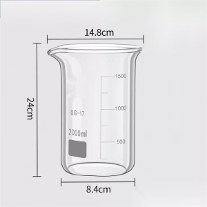 玻璃烧杯 2000ml 2L 高型