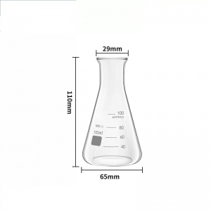 玻璃三角烧瓶 100ml 广口 三角瓶 锥形瓶