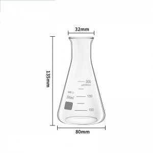 玻璃三角烧瓶 200ml 广口 三角瓶 锥形瓶