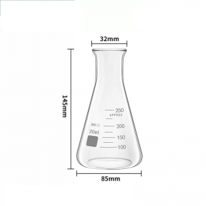 玻璃三角烧瓶 250ml 广口 三角瓶 锥形瓶
