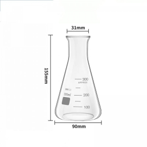 玻璃三角烧瓶 300ml 广口 三角瓶 锥形瓶