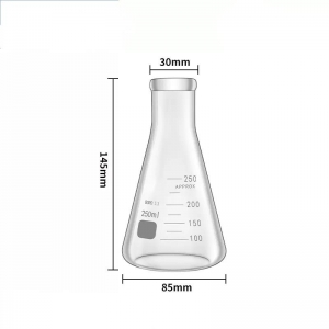 玻璃三角烧瓶 250ml 直口 三角瓶 锥形瓶