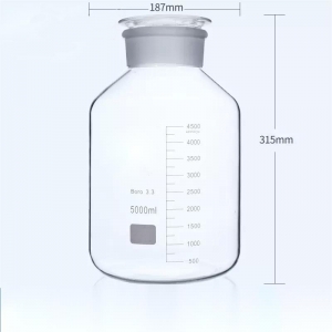 玻璃广口瓶 5000ml 5L 高硼硅