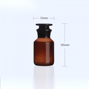 玻璃广口瓶 125ml 高硼硅 棕色