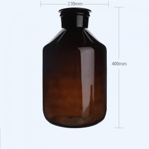 玻璃广口瓶 10000ml 10L 高硼硅 棕色