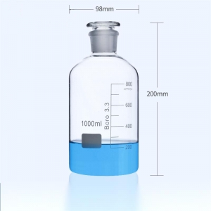 玻璃小口瓶 1000ml 1L 高硼硅