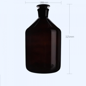 玻璃小口瓶 5000ml 5L 高硼硅 棕色